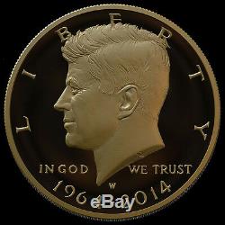 (1) 2014 50th Anniversary Kennedy Half-Dollar Gold Proof Coin (K15)