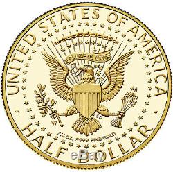 (1) 2014 50th Anniversary Kennedy Half-Dollar Gold Proof Coin (K15)