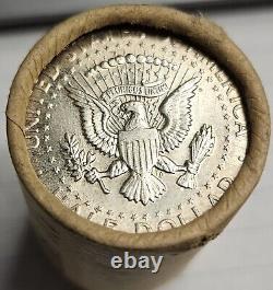 1 BU Original Paper Bank Roll 1964 90% Silver Kennedy Half Dollars $10 BU