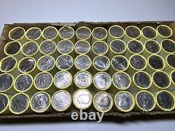 (1) Kennedy Half Dollar Sealed Bank Box (50) Rolls Circulated