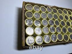 (1) Kennedy Half Dollar Sealed Bank Box (50) Rolls Circulated
