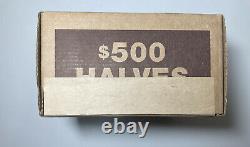 (1) Kennedy Half Dollar Sealed Bank Box (50) Rolls Circulated Happy Hunting