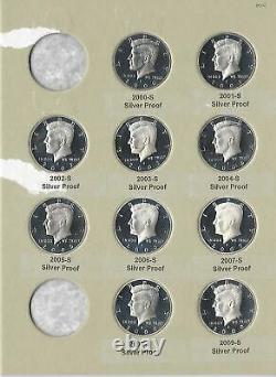 2000-2009 S Proof Silver Kennedy Half Dollar DCAM Collection -10 Pc Set