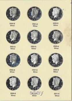 2000-2011 S Proof Silver Kennedy Half Dollar Cameo 12 Piece Set Typical Set