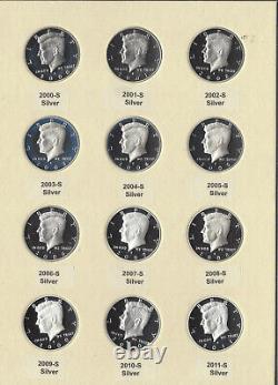 2000-2011 S Proof Silver Kennedy Half Dollar Cameo 12 Piece Set Typical Set