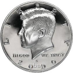 2000 S Kennedy Half Dollar Roll Gem Deep Cameo CN-Clad Proof 20 US Coins