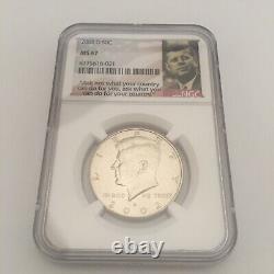 2002 D Kennedy Half Dollar Ngc Ms67