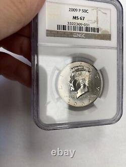 2009 P Kennedy Half Dollar Ngc Ms67 Great Registry Set Coin