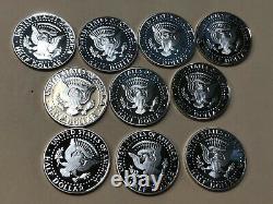 2010-2019 S Silver Kennedy Half Dollar Cameo Gem Proof Set (10) High Grade Coins