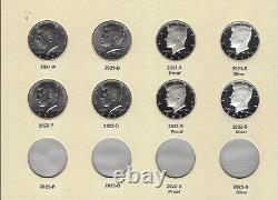 2012 2022 PDSS Proof & BU Kennedy Half Dollar Set 44 Coins No Dansco 8167
