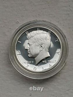 2014 50th ANNIVERSARY KENNEDY HALF DOLLAR SILVER FOUR COIN SET IN BOX WITH COA