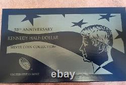 2014 50th Anniversary Kennedy Half Dollar Silver Coin Collection (4 Coin Set)