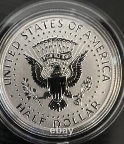 2014 50th Anniversary Kennedy P D S W Half Dollar 90% Silver 4 Coin Box Set