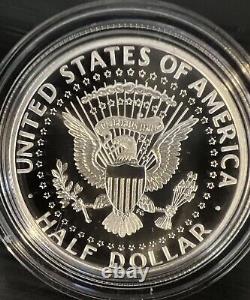 2014 50th Anniversary Kennedy P D S W Half Dollar 90% Silver 4 Coin Box Set