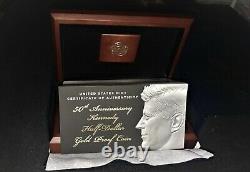 2014 Commemorative Gold Kennedy Half Dollar. This is a beautiful First Release