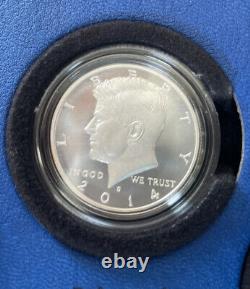 2014 Kennedy 50th Anniversary 4 Coin Silver Half Dollar set, original box, COA