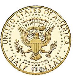 2014 Kennedy 50th Anniversary Half-Dollar Gold Proof Coin w / Box & COA