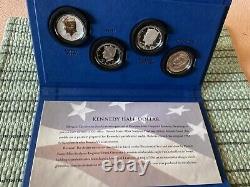 2014 Kennedy Half Dollar 50th Anniversary 4 Coin Set Ogp Stunningly Beautiful
