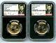 2014 P & D Kennedy 50th Anniversary Ngc Sp69 Clad High Relief Half Dollar Set