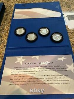 2014 P D S W Kennedy 50th Anniversary 4 Coin Set 90% Silver Half Dollars