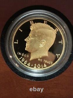 2014-W 3/4 oz 24k Gold John F. Kennedy Half Dollar Proof (withBox & COA) KM# 587