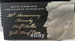 2014 W 50C Gold JFK 50th Anniversary DC (Proof) Kennedy Half Dollar