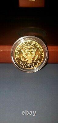 2014 W 50th Anniversary Kennedy Proof Half Dollar, 3/4 OZ. . 9999 Fine Gold