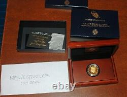 2014-W 50th PROOF Kennedy Gold Half Dollar Coin 50th Anniversary With Box And COA