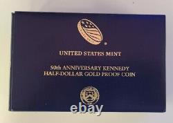 2014 W Gold Half-Dollar Kennedy 50th Anniversary Proof 50C