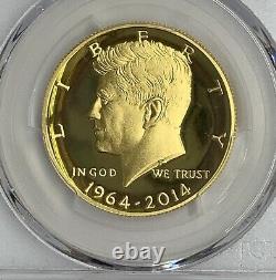 2014-W JFK Kennedy 3/4 oz. 999 Gold Half Dollar PCGS PR70 DCam White House