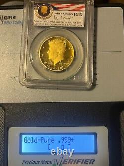 2014-W PR70DCAM Gold Kennedy Half Dollar PCGS Certified Mint Perfect
