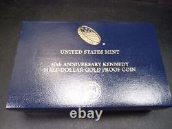 2014-W PR70DCAM Gold Kennedy Half Dollar PCGS Certified Mint Perfect Box/COA