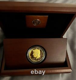 2014-W PROOF Kennedy Gold Half Dollar Coin 50th Anniversary With Box