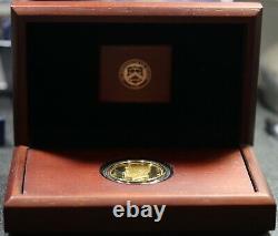 2014 W Proof 50th Anniversary Kennedy Half Dollar Gold Coin with Original Box COA