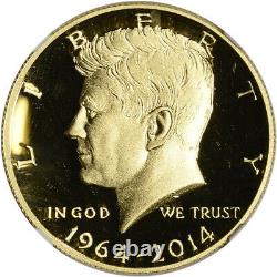 2014-W US Gold Half Dollar 50th Ann Kennedy Proof 50C NGC PF69 UCAM Ask Not