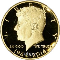 2014 W US Gold Half Dollar Kennedy 50th Anniversary Proof 50C NGC PF70 UCAM
