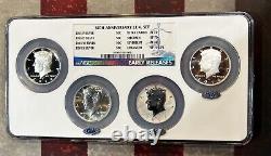 2014 WithP/S/D SILVER KENNEDY HALF DOLLARS SET 50C NGC 70 DPL, Free Shipping