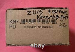 2015 KENNEDY HALF DOLLAR $100 BAG (in unopened box)