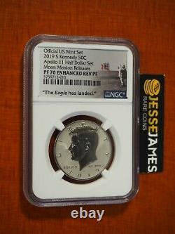 2019 S Enhanced Reverse Proof Kennedy Half Dollar Ngc Pf70 Moon Mission Releases