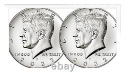 2022 Kennedy Half Dollars 50C US MINT 200 count bag US Mints 100 Dollar Coin Bag