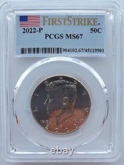 2022-P Kennedy Half Dollar PCGS MS67 First Strike