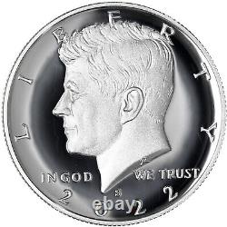 2022 S Kennedy Half Dollar Roll Gem DCam. 999% Silver Proof 20 US Coins