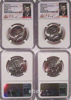 2023 P & D Kennedy Half Dollar 2 Coin Set 50c NGC MS 68 FIRST RELEASES