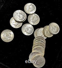 (20) 1965-1976 Silver Kennedy Half Dollars