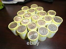 (20) Rolls of Kennedy Half Dollars (UNSEARCHED) $200 Face Value Banked Rolled