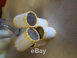 25 Bank Wrapped Rolls of Kennedy Half Dollars. Unsearched $250 Face Value