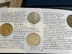 2 2014 50th Anniversary Kennedy Half Dollar Silver 4 Coin Set-With Box & COA
