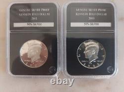 2 Kennedy Half Dollar High Grade Proofs. 90% Silver