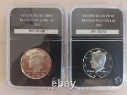 2 Kennedy Half Dollar High Grade Proofs. 90% Silver