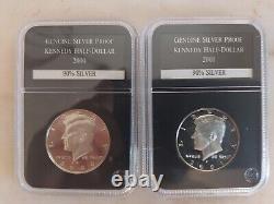 2 Kennedy Half Dollar High Grade Proofs. 90% Silver